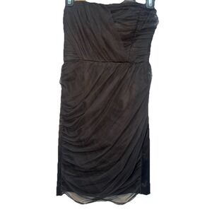 Forever 21 Party Dress Women Small Petite Black Mesh Mini Dress Fit Goth Y2K